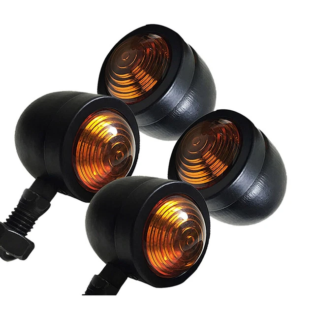 4Pz Nero Indicatore di Direzione Della Lampada Spia Lampeggiante V2B5