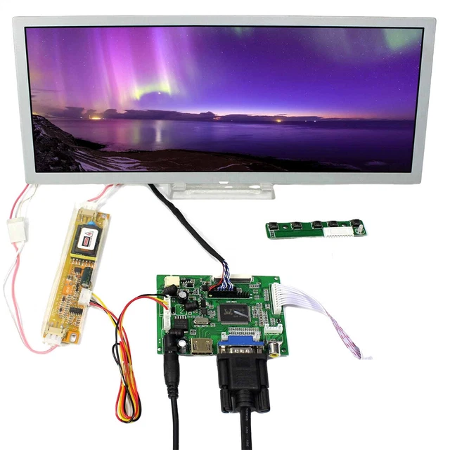 12.3Inch LQ123K1LG03 1280X480 LCD Screen Display H DMI VGA LVDS Controller Board