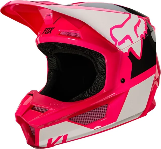 FOX RACING MOTORCYCLE Helmet MX Dirt Bike Motocross Off-Road V1 Core ...