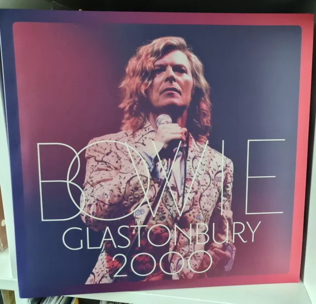 David Bowie Glastonbury 2000 LP seltene Druckfehlerversion, geöffnet, aber ungespielt