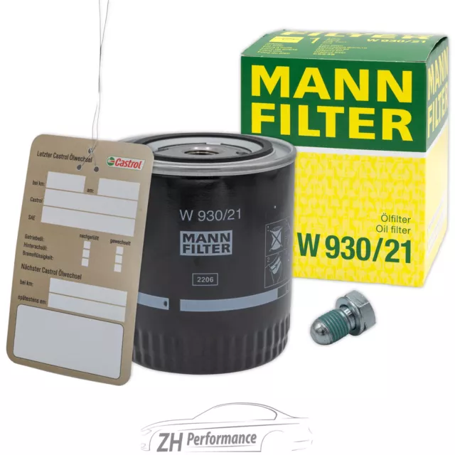 Mann Ölfilter+Ölablass-Schraube Für Audi A4 B5 8D 2.4 2.8 S4 96-01
