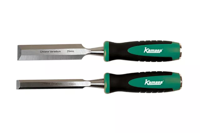 Kamasa Juego de Cinceles para Madera - 15 & 25mm 56119