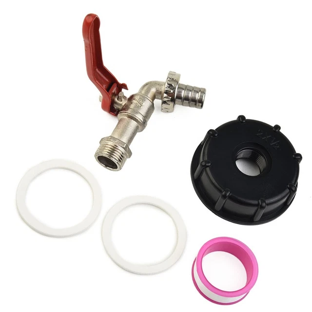 IBC TOTE TANK Valve Drain Adapter 1/2 GardenHose Faucet Water