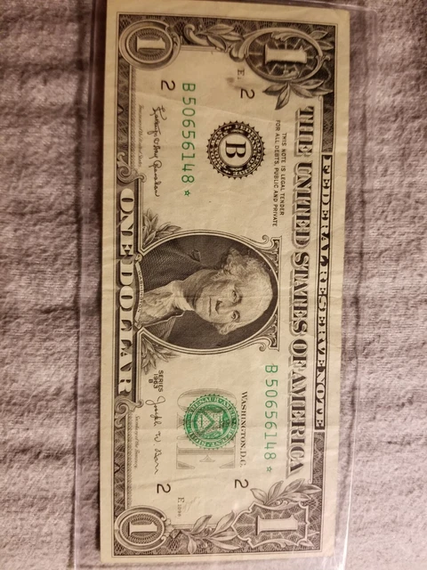 ** STAR ** $1 1963 B ((HIGHER GRADE VF+++)) ((JOSEPH BARR)) Federal Reserve Note