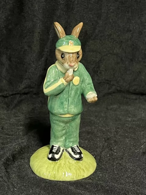 ROYAL DOULTON 2002 BUNNYKINS of the YEAR "STOPWATCH BUNNY" NEW * FREE SHIPPING