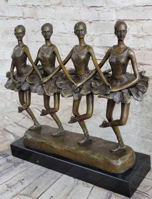 Caliente Venta 100% Bronce Moderno Bailarina Escultura Ballet Figura Regalo