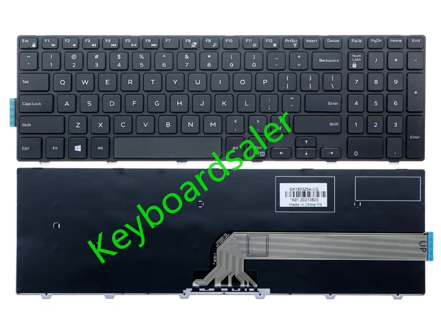 New Dell Inspiron P26E P40F P39F P47F Series Laptop Keyboard - US Layout, Black, Non-backlit