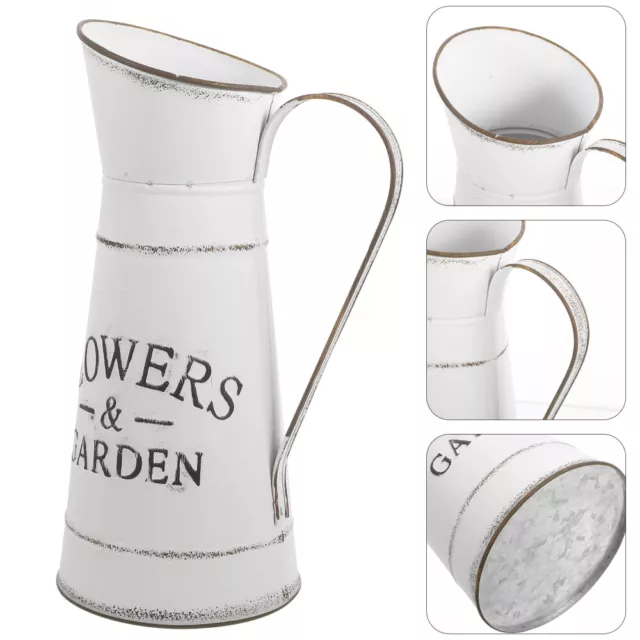 Dekorativer Alter Wasserkocher Eisen Vase Für Blumenarrangements