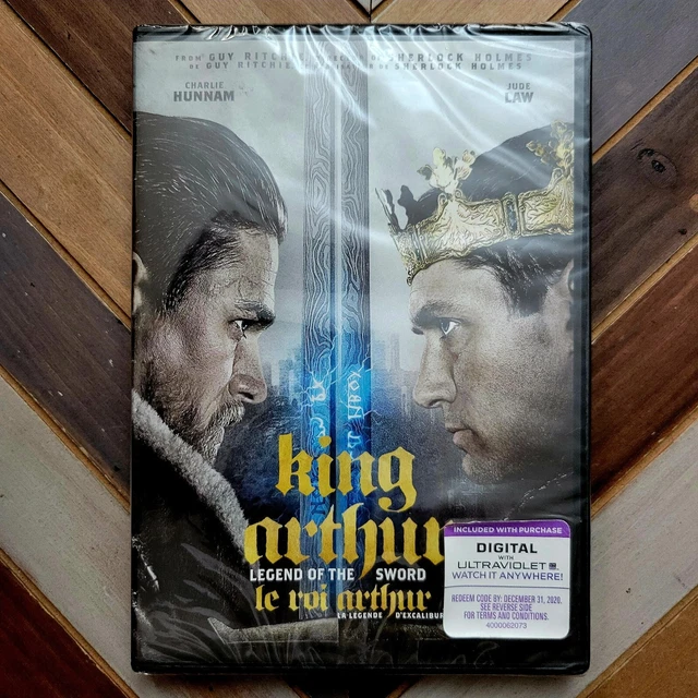 KING ARTHUR: LEGEND of the Sword (DVD, 2017) -- $9.57