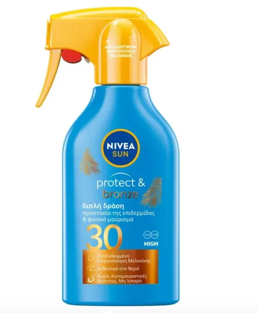 NIVEA SUN PROTECT & Bronze Trigger Spray SPF 30+, 270ml $19.99 - PicClick