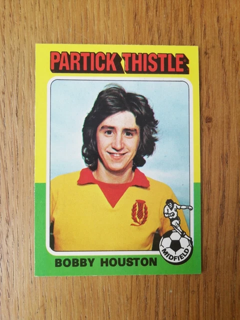 TOPPS Football SCOTTISH BLUE BACK 1975 PARTICK 74 Bobby Houston PACK FRESH NEW