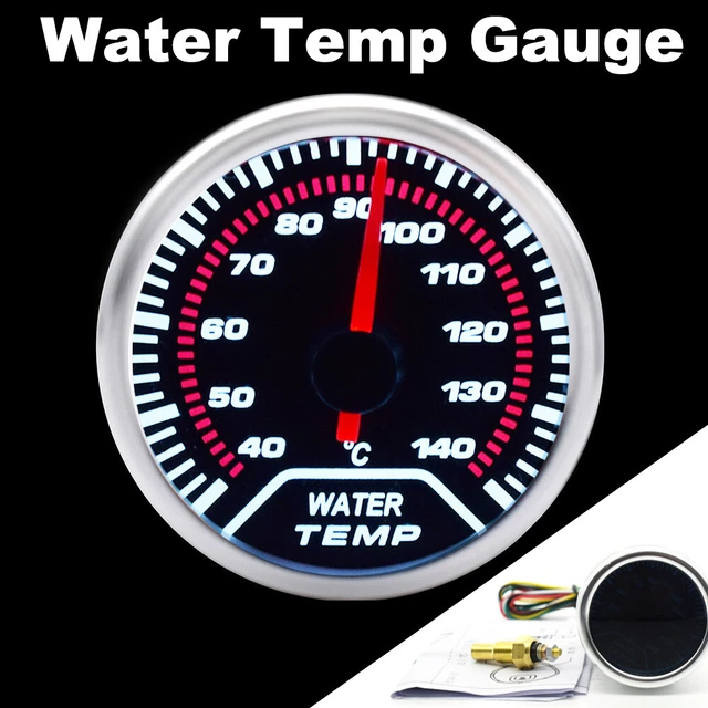 New 52mm 2" Water Temp Gauge Temperature White Backlight Racing Look Indicator