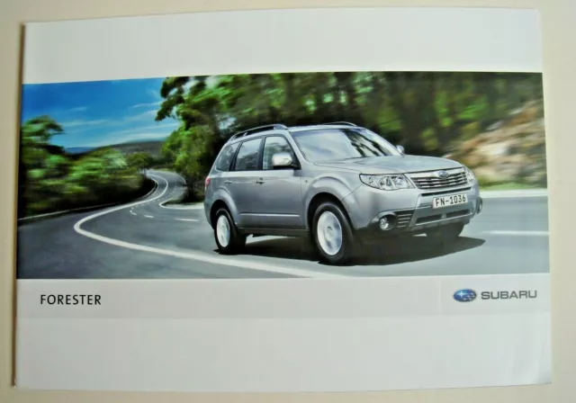 Subaru . Forester . Subaru Forester . 2009 Sales Brochure and Specification Data