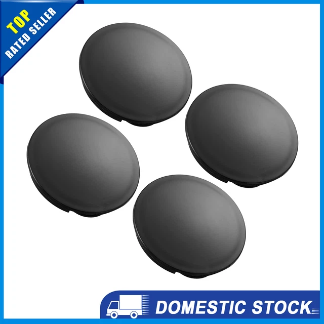 Universal 55mm Dia Black 3 Clips Car Wheel Center Tyre Hub Caps Cover Pack of 4