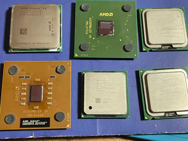 Vintage CPU Lot - Intel - AMD -  (Lot of 6)