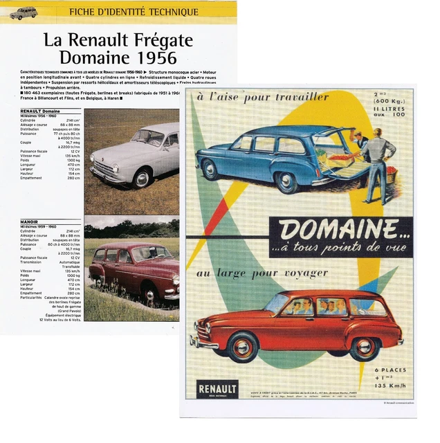 Renault - Frégate Domaine 1956 - Modèle Presse - 1/43 - Autos