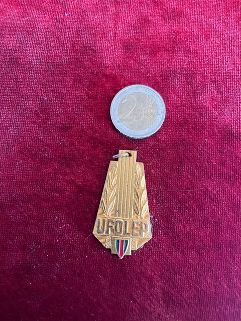 Médaillette UFOLEP Hand-ball - Ligue Française De L'Enseignement - Or Plaqué - XXème