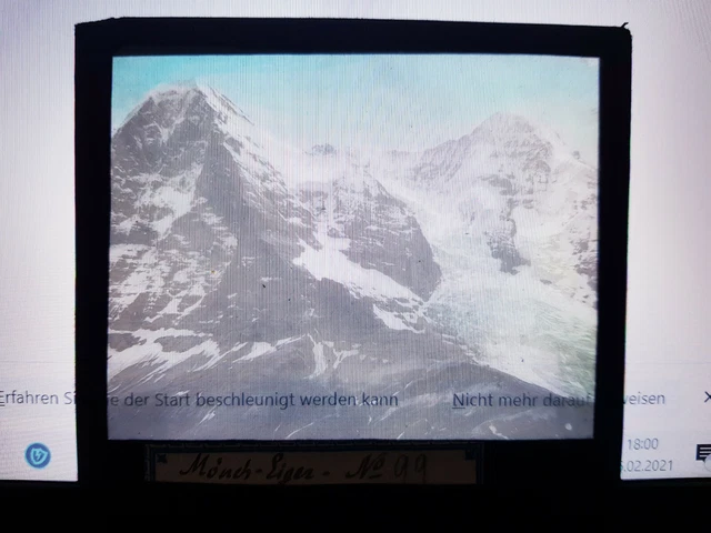 antike Fotoplatten, 16 Glasnegative ab 1869 Alpen