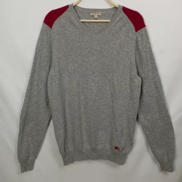 Maglione Burberry Brit puro cashmere colore grigio taglia XL