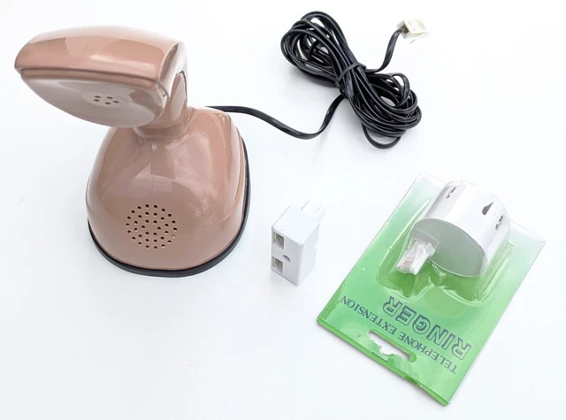 Ericofon External Ringer BROWN REFURBISHED ORIGINAL Ericofon Dial Telephone with Mechanical Bell ...