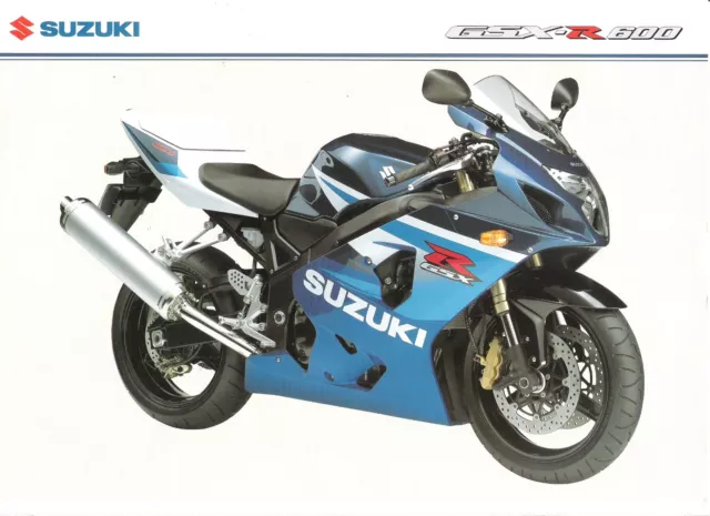 Suzuki GSXR600 UK sales brochure GSXR600 GSXR600K5 2005 K5 model