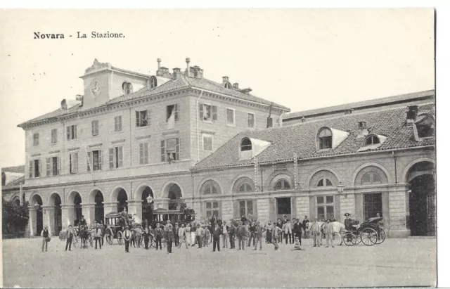 Cartolina - Novara - La Stazione