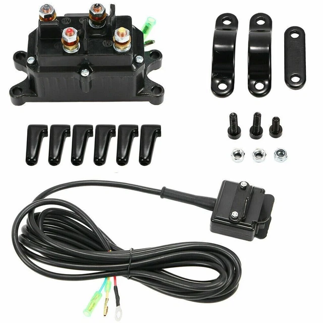 Winch Relay Kit ATV Winch Contactor For 12V Magnetic Winches Plug-in Replacement