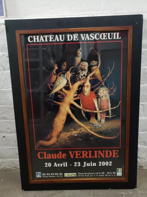 Rare Claude Verlinde Chateau De Vascqeuil 2002 Exibit Poster