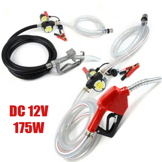 Commercial Electric Transfer Pump 12V DC Gas Kerosene 50L/min Portable 175W