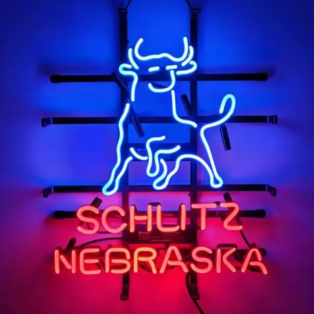 Schlitz Malt Liquor Nebraska Neon Light Sign 19x15 Lamp Bar Beer Pub Wall Decor