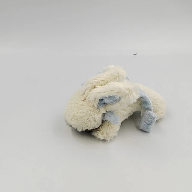 Doudou et compagnie lapin blanc bleu tout doux Bonbon attache tétine - 32272