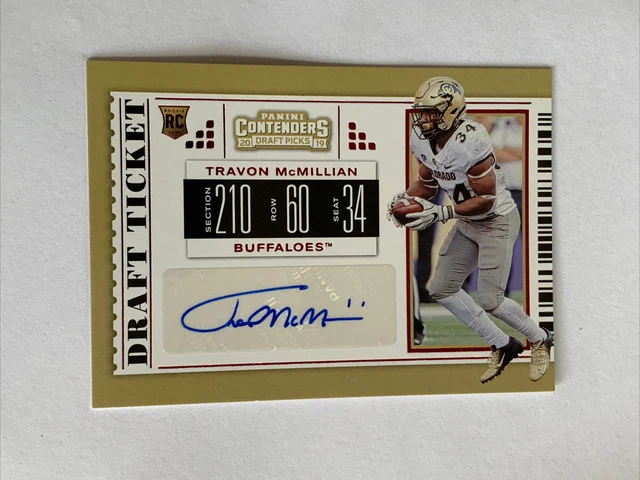 2019 Panini Contenders Draft Picks Trevon McMillian Rookie Auto Red Foil #291