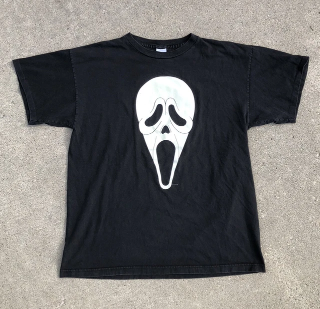 Vintage 1995 Scream Glow In The Dark Ghostface Movie Promo T Shirt XL Horror 90s