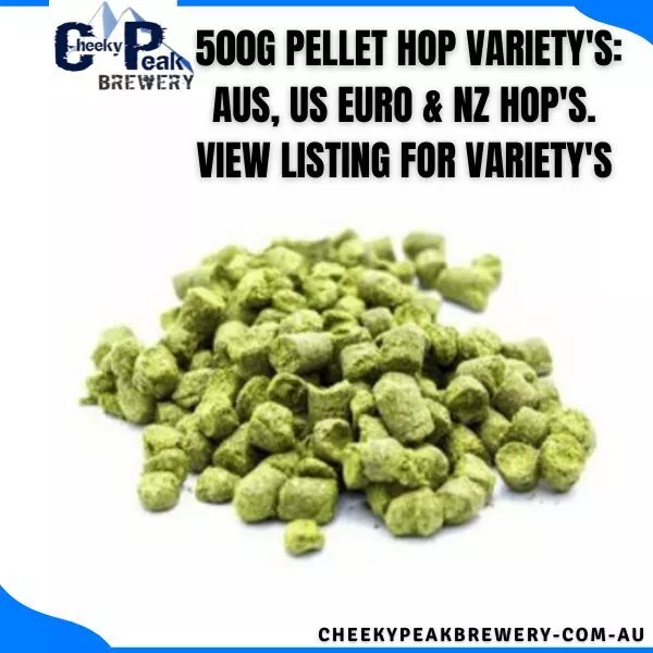 500g Pellet Hops, 36 Varieties, AUS, US, Euro & N.Z Hops, Beer, Home Brewing