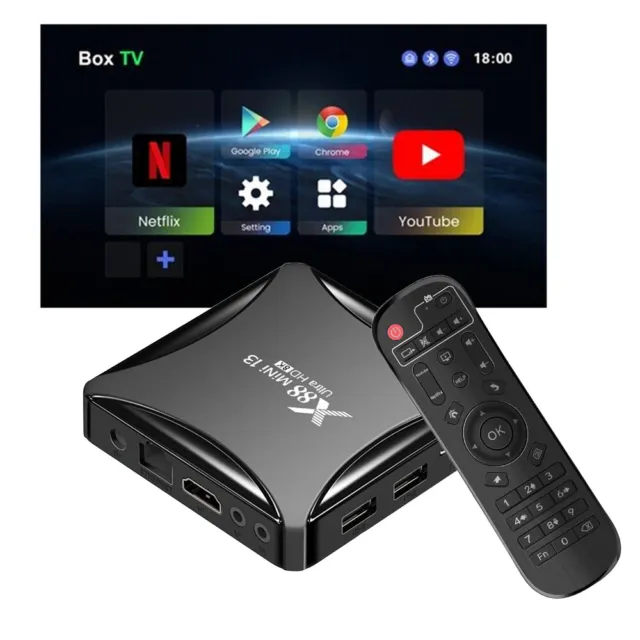 New X88 MINI 13 TV Box Android 13 8K Dual Band Wifi Video Output