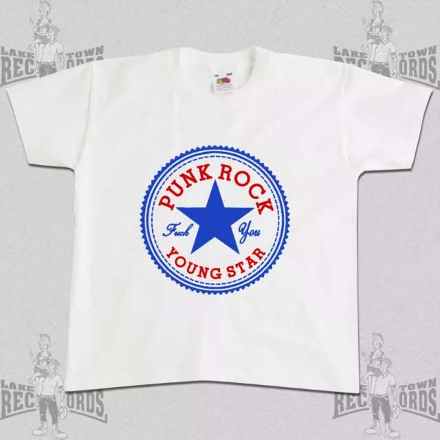 PUNKROCK YOUNGSTAR (Kinder T-Shirt) Neu Kids Punk Fun Punkrock Allstar Converse