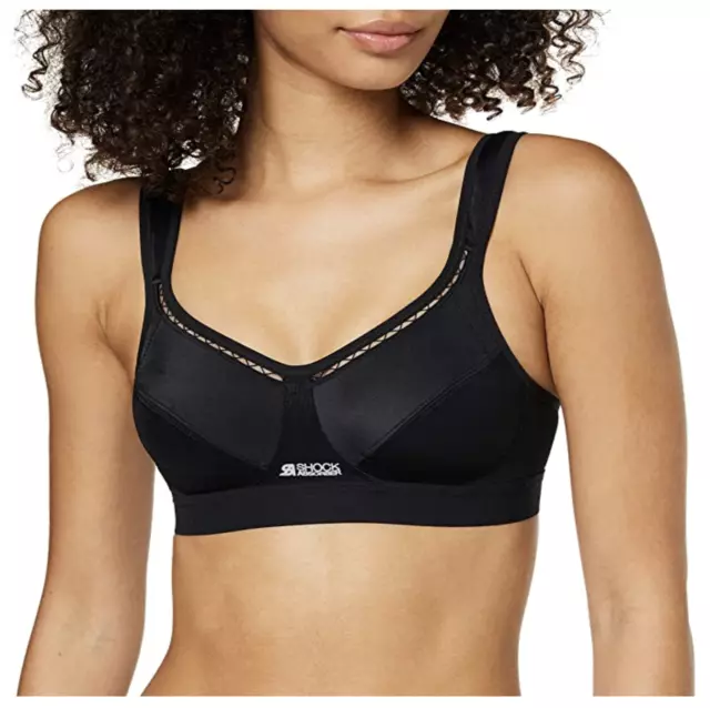 Shock Absorber Women's Classic Support Bra, Black, UK 34A