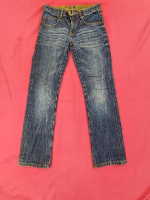 Children's GapKids Slim Straight Fit Jeans Trouser Button/zip Pockets Blue 12yrs
