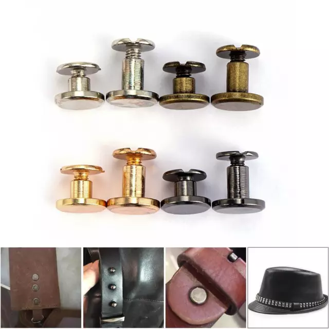 decoration nail Leather Craft Scrapbooking Nail Rivets screw Cloth Button Brass