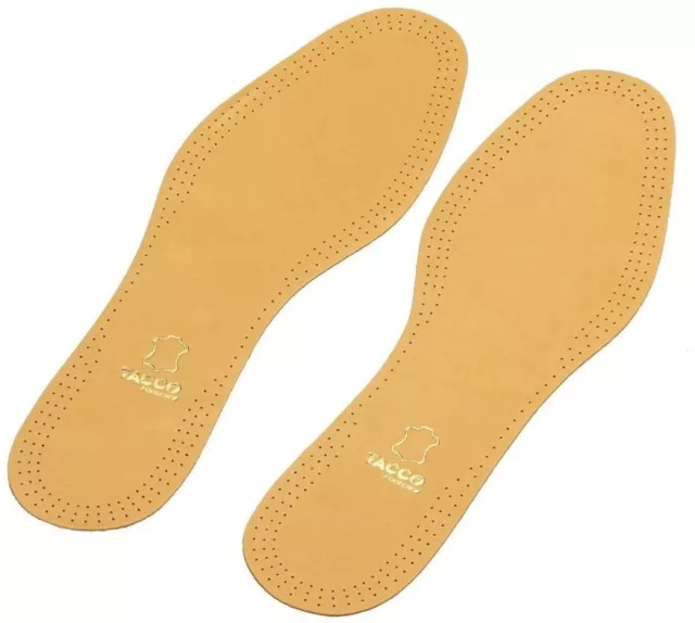 Men's TACCO Leather Insoles Support All Shoe Sizes Inserts New Luxus