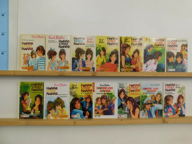 Enid Blyton Hanni und Nanni 14 Bücher Jugendromane