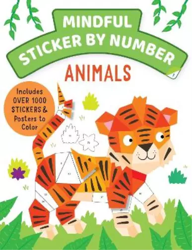 Insight Kids Mindful Sticker By Number: Animals (Tascabile)