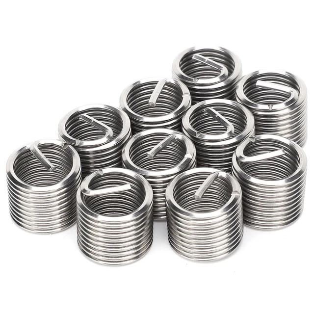 10Pcs Thread Inserts Male Female Reducing Repair Tool Fastener M16x2x1.5D JFF