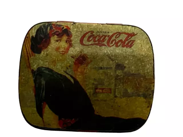 Vintage Coca Cola Trinket Tin Container Drink Coca Cola