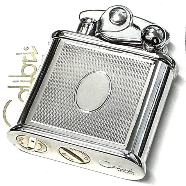 Colibri Mirror Engine Tongue Silver Engraving Processing Lighter Made In Japan