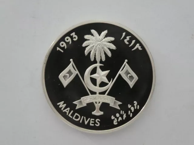 Malediven, 250 Rufiyaa, Skylab, 1993, Silber, original 2