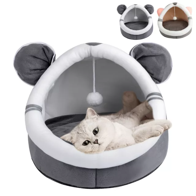 Pet Cat House Sleeping Bed Kennel Puppy Cave Super Soft kitty Tent Nest Indoor