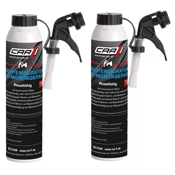 2 x 200ml [66,25€/1L] CAR1 HT Montagepaste Keramikpaste Bremsenpaste CO 3104