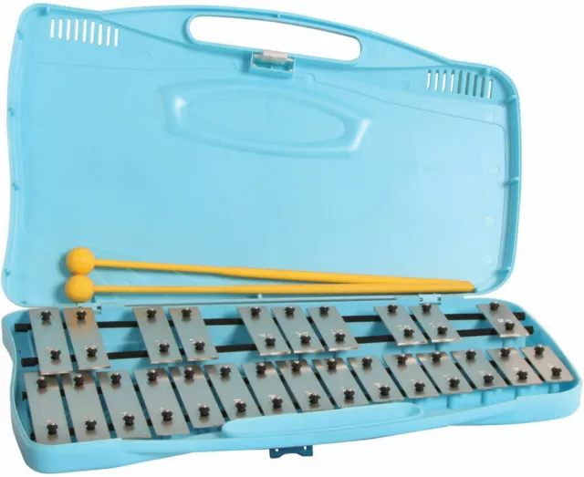 Glockenspiel - 25 Bars Beaters Included  Blue Case, Mano Percussion