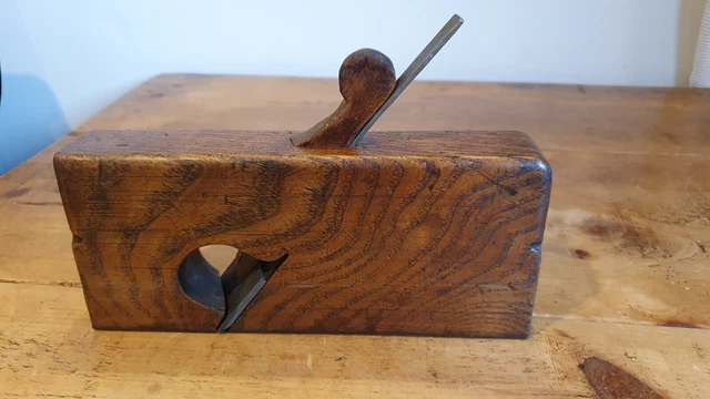 Antique Wooden Reinforced Skew Rebate Plane